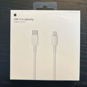 New / Unopened: Apple USB-C to Lightning Cable (2 m)